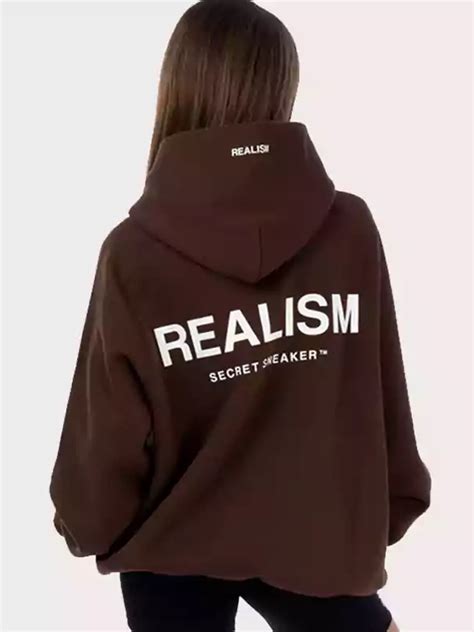 beige realism hoodie.